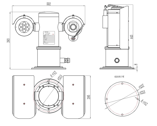 Explosion-proof integrated thermal imager